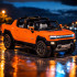 Nuotoliniu būdu valdomas automobilis, oranžinis, Rastar 93000 Hummer EV 1:16