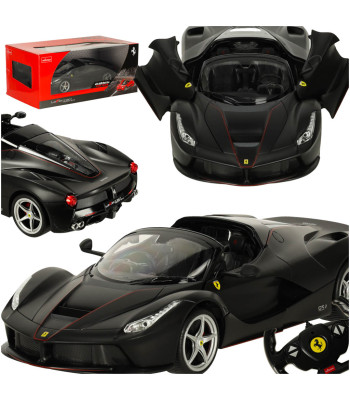 Nuotoliniu būdu valdomas automobilis Ferrari LaFerrari Aperta, juodas, Rastar 75800, 1:14