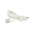 Vaikiška silikoninė naktinė lempa su jutikliniu valdymu, USB, balta, gulintis katinėlis