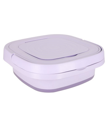 Mini sulankstoma nešiojamoji turistinė skalbyklė, violetinė, 8 L