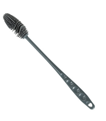 Silikoninis butelių ir indų plovimo šepetys, pilkas 27 cm x 2,5 cm