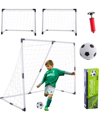 Futbolo vartai vaikams 2w1, 143 x 110 x 70 cm