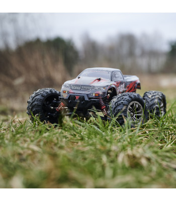 Nuotoliniu būdu valdomas automobilis bešepetėliu varikliu, raudonas, Q901 1:16 2.4G 4CH 52 km/h
