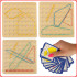 Medinė geolenta – dėlionė su gumytėmis Geoboard Geoplan, 15 cm × 15 cm × 2,3 cm