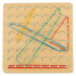 Medinė geolenta – dėlionė su gumytėmis Geoboard Geoplan, 15 cm × 15 cm × 2,3 cm