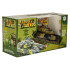 Nuotoliniu būdu valdomas karinis tankas dykumos spalvos RC War Tank 9993 2.4 GHz