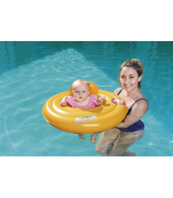 Plaukimo ratas kūdikiams su sėdyne, oranžinis, 69 cm, BESTWAY 32096