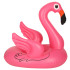 Pripučiamas vaikiškas plaukimo čiužinys su sėdyne „Flamingas“, 66 × 47 × 57 cm, iki 15 kg, 1–3 metų
