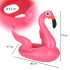 Pripučiamas vaikiškas plaukimo čiužinys su sėdyne „Flamingas“, 66 × 47 × 57 cm, iki 15 kg, 1–3 metų
