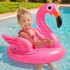 Pripučiamas vaikiškas plaukimo čiužinys su sėdyne „Flamingas“, 66 × 47 × 57 cm, iki 15 kg, 1–3 metų