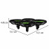 Dronas su kliūčių vengimo sistema, Headless, Syma X26, 2.4Ghz