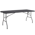 Sulankstomas stalas Springos GF0052 180cm, juodas