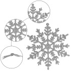 Kalėdinės dekoracijos - sniego snaigė Springos CA0755, 3 vnt.
