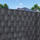 Tvoros juosta su 20 klipsų, 0,05 x 35 m (450g/m²), Springos, tamsiai pilka