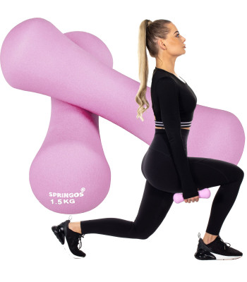 Neopreno hanteliai Springos FA1039 2 x 1,5 kg