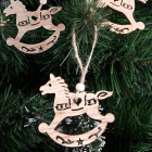 Koka dekoracija, 6 vienetai (elniukai)