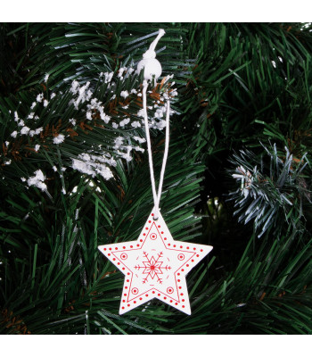 Kalėdinės žvaigždės iš medžio Springos CA0658 5cm