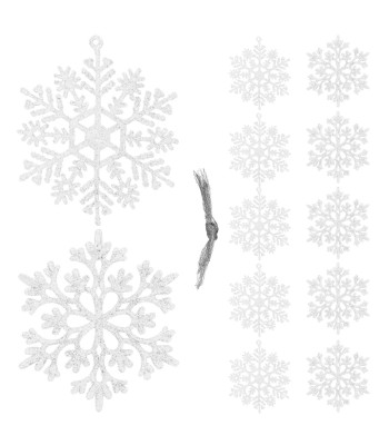 Kalėdų dekoracijos - sniego snaigės Springos CA0750 10 cm 12 vnt.