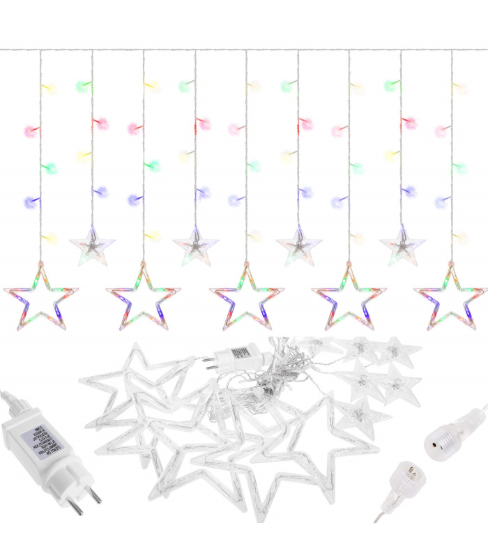 LED šviesos girlianda su žvaigždėmis