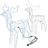 CL1217 REINDEER LIGHT DECORATION 216 LED