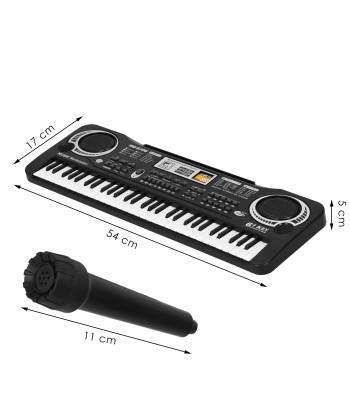 Elektroninės pianinas vaikams su mikrofonu Springos KG0025