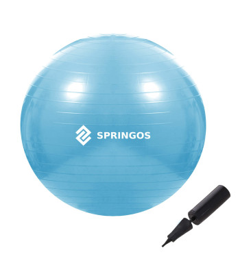 Mankštos kamuolys su pompa Springos FB0006 55cm