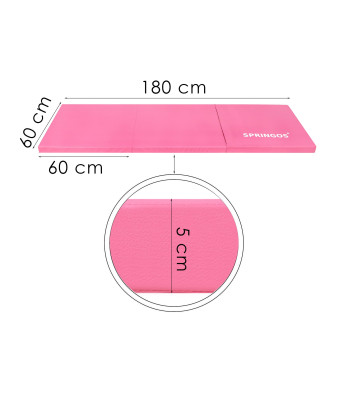 Sulankstomas mankštos kilimėlis Springos FA0061 180 cm