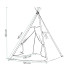 TIP01 CLOUD TIPI TENT, JUODA