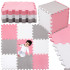 Vaikiškas putplasčio kilimėlis - Puzzle Springos FM0035 95,5 x 95,5 cm