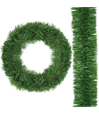 CA0949 GREEN GARLAND 400 CM