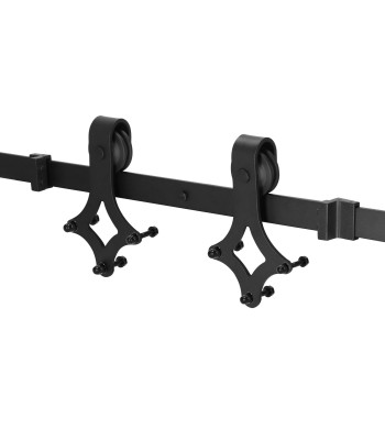 Stumdoma durų sistema Springos HA5002, 183 cm, bėgelis iki 100 kg, plienas, juoda