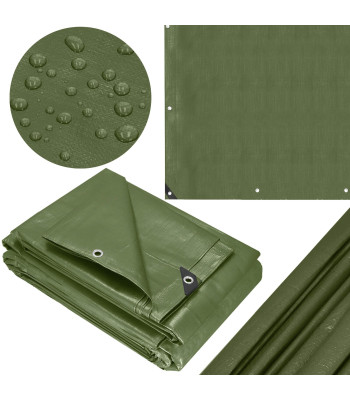 Brezentas 6x9m Springos GA2125 120g/m2 storio žalias apsauginis audeklas