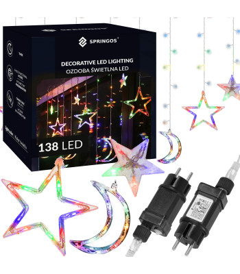 138 LED šviesos dekoracijos