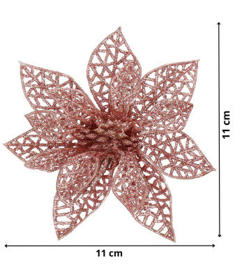 Kalėdinė dekoracija "Poinsettia" Springos CA0724 11x11 cm