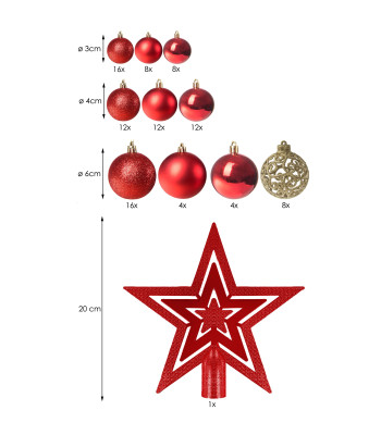 Kalėdiniai kamuoliai Springos CA0122