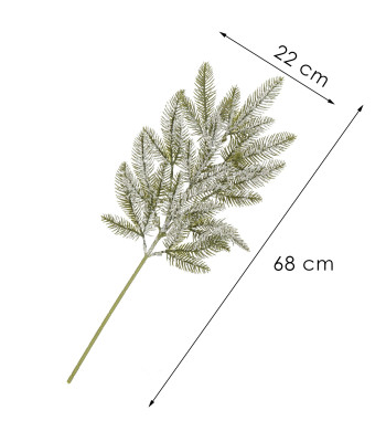 Kalėdinė šaka - dirbtinė lapų dekoracija Springos CA1313 68 cm
