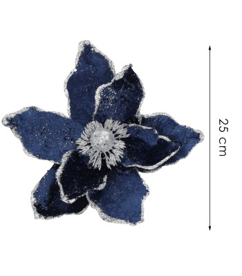 Poinsetija Springos CA1228, tamsiai mėlyna su sidabro blizgumu