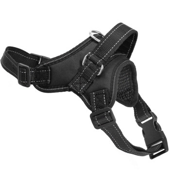 Reguliuojamas šuns dirželis Springos PA0303, dydis S, 10-18 kg, nespaužiantis, juodas