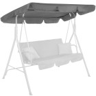 Sodo supynių stogelis Springos GS0003R 220x115 cm, pilkas