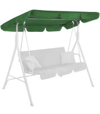 Sodo sūpynių stogelis Springos GS1005 165x110 cm, tamsiai žalias