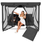 Garden Swing Mosquito Net Springos GS0026M, Height 165 cm, Gray