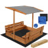 Smėlio dėžė Springos SBX120RSET 120x120cm
