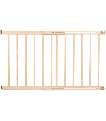Mediniai saugos vartai Springos SG005, reguliuojami 72–122 cm