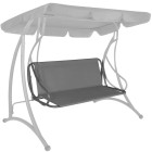 Sodo sūpynių sėdynės medžiaga Springos GS1000 155 x 100 cm, vandeniui atsparus audinys, pilka