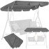 Sodo sūpynių stogelis Springos GS1006 165x110 cm pilkas