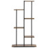 Metalinis gėlių stovas Springos GA0211 113 cm su 6 lentynomis, lofto stiliaus, daugiaaukštis, modernus
