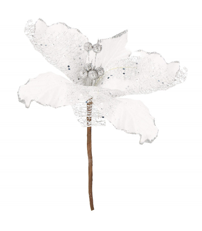 Kalėdinė dekoracija „Poinsettia“ Springos CA0799, 24×15 cm