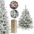 Dirbtinė snieguota kalėdinė eglutė Springos CT0222, LUX 120 cm