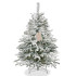 Dirbtinė snieguota kalėdinė eglutė Springos CT0222, LUX 120 cm