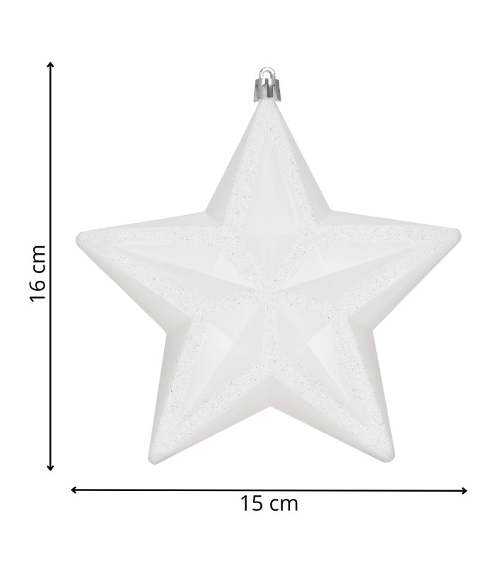 Kalėdinis dekoratyvinis žvaigždės formos papuošimas, Springos CA1382, 15 cm